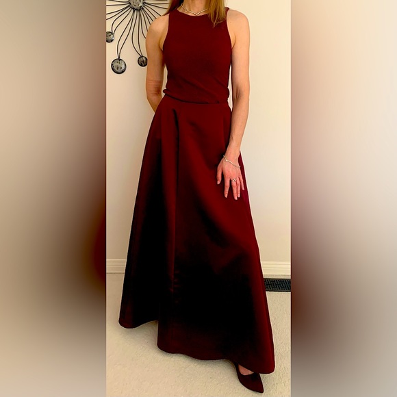 Dresses & Skirts - Two Piece Maroon Ball Gown